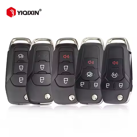 2/3/4 Button Flip Remote Car Key Shell For Ford Focus Fusion Mondeo Kuka Mk2 Mk7 F-150 Explorer Rang