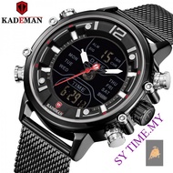 KADEMAN K9071 New Quartz Watch Men's Watch Calendar Running Second Alarm Clock Double Display Sports