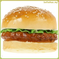 Realistic Photo Prop Hamburger Simulation Artificial Food Fake Burgar Model Faux Bread Display Patty
