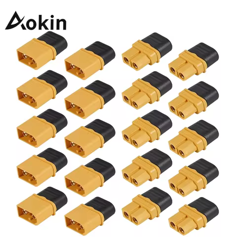 Aokin 5/10Pairs XT60H connector plug with Sheath Housing Female / male XT60 plug for RC Lipo Battery