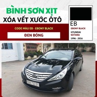 Sơn Xịt Xóa Vết Xước Cho Xe HYUNDAI SONATA Màu ĐEN BÓNG code EB - EBONY BLACK Chính Hãng OH PAINT Ch