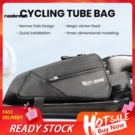  Bicycle Bag Large Capacity Triangle Bicycle Top Tube Bag for Mtb Road Bike Non-slip Fixing Front Frame Pouch with Fastener Strap Organizer Bag for Scooter Tricycle Ride