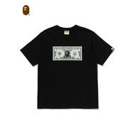 BAPE Dollar Bill Creative Print T Shirt Humor Street Style 100% Premium Cotton Men and Women 5.18