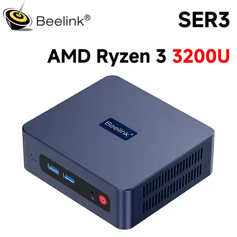 Beelink SER3 Mini PC AMD Ryzen 3 3200U DDR4 16GB M.2 SSD 500GB WiFi5 BT5.0 RJ45 1000M 2.5inch SATA H