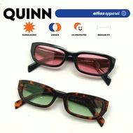 Atlas Apparel QUINN Unisex UV Protected Tinted Sunglasses (Size 47) - UV400, Rectangular Frame
