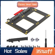 Dual U.2 to PCIe 4.0 X8 Adapter Card Riser U.2 SFF-8639 Adapter Supports 2 X U.2 SSD Compatible with