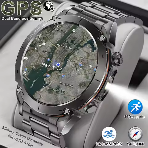 Original GPS Smart Watch 10ATM Waterproof Built-in Dual-Band GNSS BT Call Compass MIL-STD 810H Grade
