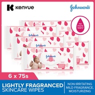 [Bundle Of 5] Johnson's Baby Skincare Lightly Fragranced Wipes Non-Irritating, Mild Fragrance, Moist