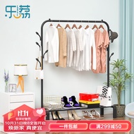 乐荔晾衣架落地衣架卧室阳台晾晒衣架置物架户外简易晾衣杆室内挂衣架 升级树杈款-宽105cm
