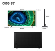 [FREE GIFTS 6.25] TCL C855 Premium QD-Mini LED | 4K TV Google TV | 65 75 85 98inch | 144Hz VRR | Dol
