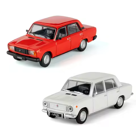 Diecast 1/64 Scale Perka LADA 1970 Vintage Classic Sedan 2101 2105 FSO Polonez Alloy Car Model Colle