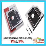 9.5mm HDD Kadi Aluminum Universa SATA 3.0 2.5"SSD CD DVD for HDD Case Optibay Cage CD-ROM 9.5mm HDD 
