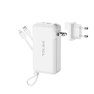 VOLGA Powerbank 10000/20000MAh PD20W QC3.0 มีสายในตัว พาวเวอร์แบงค์ชาร์จเร็ว Fast Charge PD20W Type-