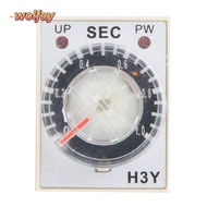 YOLANDA Time Relay, 8-Pin 1/10/30/60S Delay Timer, Precision Timing H3Y-2 24VDC Adjustable Time Time
