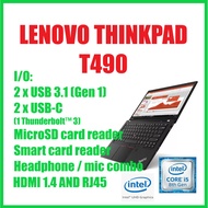 LENOVO THINKPAD T490  INTEL i5 8TH GEN/16GB RAM/512 SSD/ 14" IPS FULL HD DISPLAY/WIN 11 PRO  FAST SH