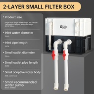 2 Layer Filters Box Fish Tank Aquarium Homewater Water Treatment AquariumFilters Systems Machine for