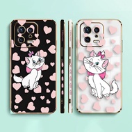 Cartoon Beauty Cat Marie Side Printed E-TPU Phone Case For XIAOMI POCO F4 F3 M5 M4 X5 X4 X3 C40 F5 F1 REDMI K50 K40 NOTE 12 11 10 S GT PRO PLUS NFC Gaming Turbo 5G