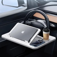 Hipacool Adjustable Car Laptop Computer Desk Mount Stand Car Steering Wheel Portable Foldable Tray B