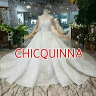 Pre order gaun pengantin wedding dress short hand bahan import