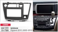 ช่องรับซีดีและจอภาพ DVD สำหรับรถยนต์ Nissan Elgrand E51 ชั้นวางเครื่องเสียงนำทางแบบปรับแต่งได้สีดำ A