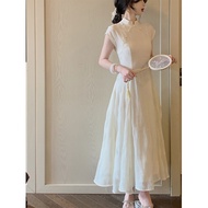 Warm Ruyu Traditional Chinese Style Cheongsam Dress - Women's Short Sleeve for Autumn Winter 2026