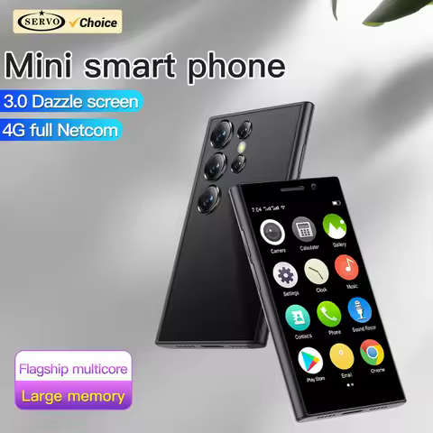 SERVO S24 Mini Android Cute Smartphone 4G LTE Play Store 2000mAh Face Unlock 16GBROM Small Cellular