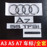 Suitable for FAW Audi Rear Mark a3a5 Car Mark a7 Rear Word Mark 45TFSI Four-Wheel Drive 50 Displacem
