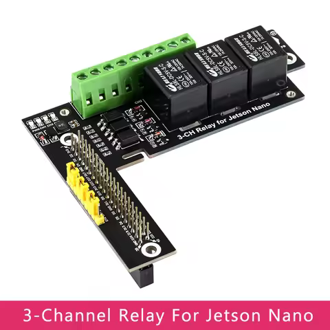 3 Channels Relay Expansion Board for NVIDIA Jetson Nano B01/2GB Optocoupler Isolation with GPIO Head