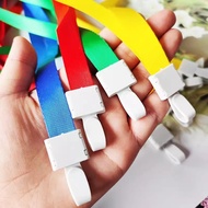 Set of 5 ID card straps with zipper 1.5cm, ID card straps for students, employees, ID card straps wi