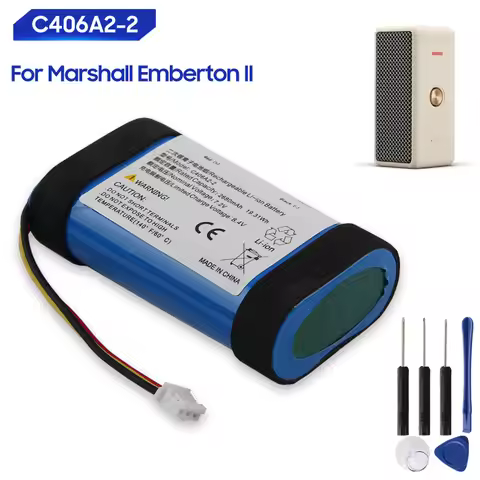 Replacement Battery C406A2-2 For Marshall Emberton II 1 2 Gen Bluetooth Outdoor Bluetooth Speaker 26