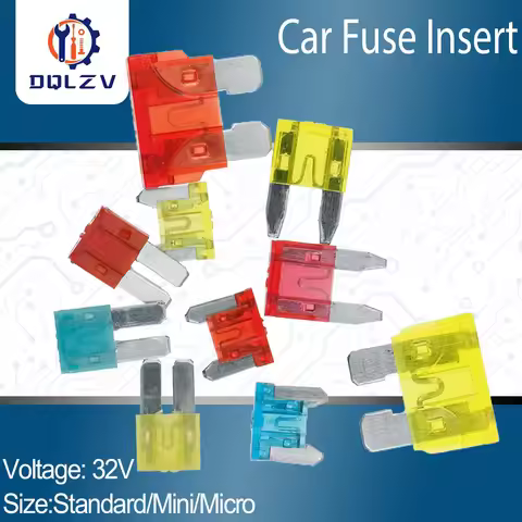 Fuses 32V Micro2 Mini Small Medium Car Fuse 1A 2A 3A 5A 7.5A 10A 15A 20A 25A 30A 35A 40A 45A 50A Amp