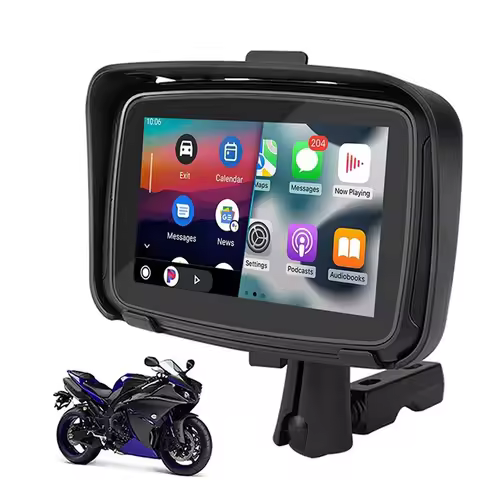 2026 Car Motorcycle GPS Navigation IPX7 Waterproof Monitor Wireless Apple Carplay Android Auto CarPl