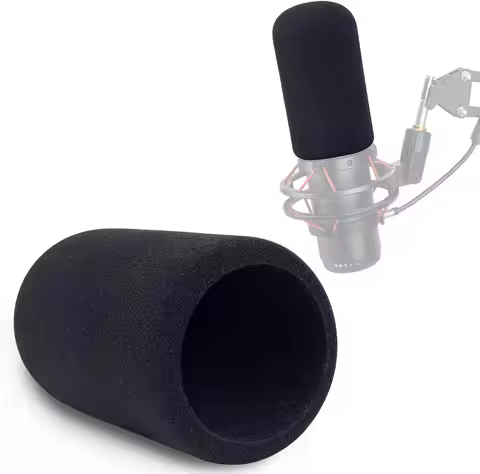 Mic Windscreen for HyperX QuadCast Microphone, Foam Mic Covers Improve Recording Quality, Profession