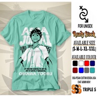HAIKYUU OIKAWA TOORU AOBA JOHSAI ANIME TSHIRT - TRIPLES