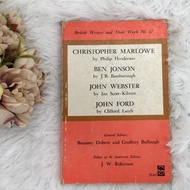 Writers and Their Work No. 11: Christopher Marlowe, Ben Jonson, John Webster, John Ford Book