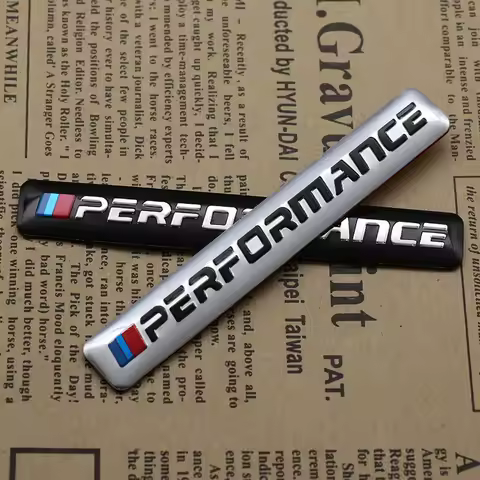 Performance Motorsport Metal Logo Car Sticker Aluminum Emblem Grill Badge for BMW E34E36E53E60E90F10