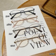 Hottrend metal eyeglass frames with angular design, sturdy and can fit nearsighted eyes 35192