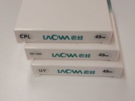 Laowa 老蛙 49mm filter (UV / CPL / ND 1000)
