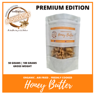 PREMIUM FLAVOR 50G and 100G - HONEY BUTTER - HEALTHY HIVE Crispy Mushroom Chicharon from Bulacan (Or