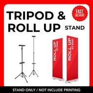 Tripod Stand & Roll Up Stand Murah - Gantung Bunting Streamer / Synthethic Paper