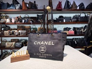 Chanel Denim Deauville Medium Tote  Bag 牛仔布沙灘袋