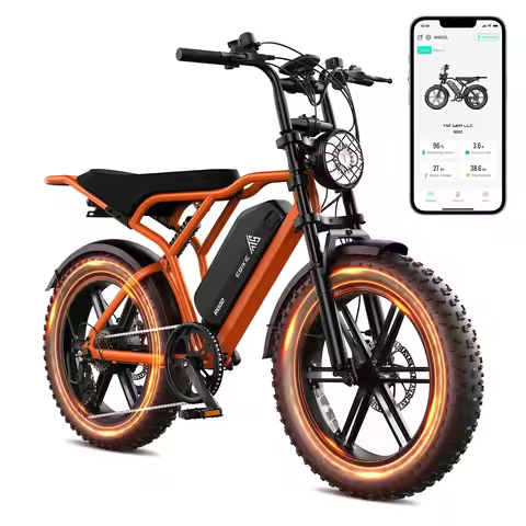 20" Fat Tire All-Terrain Electric Bike Adults 1500W Peak 32MPH 60/100 Miles
