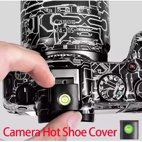 DSLR Camera Flash Hot Shoe Protector Cover Spirit Level for Nikon Fuji Canon SX60 SX70 1300D 800D 85
