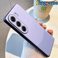 Jingsanc vỏ cho Tecno Camon 40 Pro 4G Ốp điện thoại bằng da sang trọng viền mềm bao gồm tất cả ống k