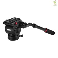 JIEYANG JY0506H Professiona Aluminum Alloy Fluid Video Head Hydraulic Damping Tripod Head with Handl