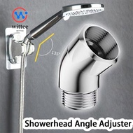 WITTEE Showerhead Angle Adjuster, 135 Degree Universal Port Shower Angle Controller, Handheld 1/2-in