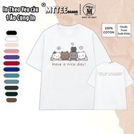 [Cotton 100% - 260GSM] I Wish I Was a Cat T-Shirt , No School, No Works, Just Meoooow Ver 2 100% Cot