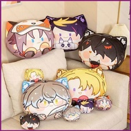 YT4 Luxiem Nijisanji EN Mysta Rias Shu Yamino Plushie Pillow Keychain Cute Cat Ear Round Cushion Gif