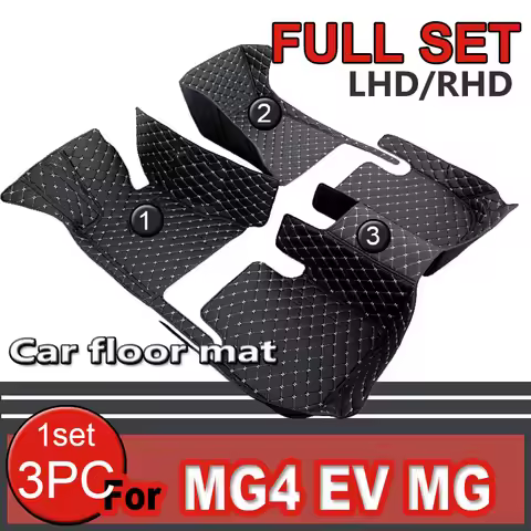 High Quality Car Floor Mats For MG4 EV MG Mulan EH32 2022-2024 Hatchback Anti Dirty Durable Leather 