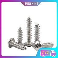 304 Stainless Steel Self-Tapping Screw  M1 M1.2 M1.4 M1.7 Round Head Screw Wooden Screw Furniture Sc